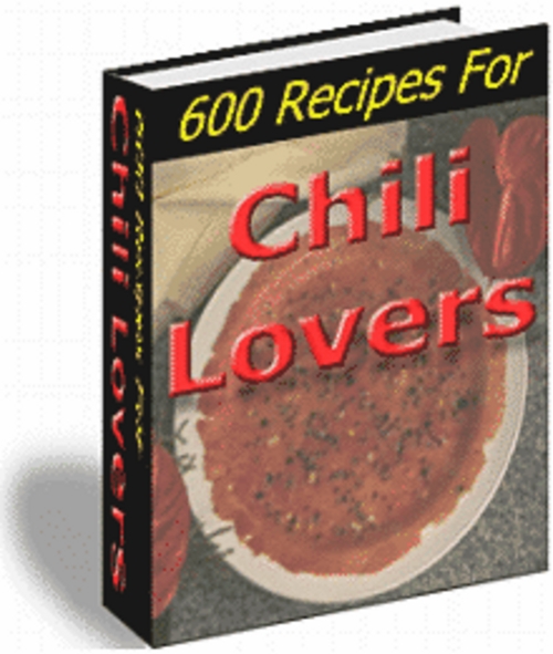 Product picture 600 Recipes For Chili Lovers With MRR