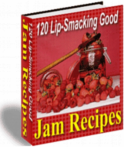 Product picture 120 Lip-Smacking Good Jam Recipes With MRR
