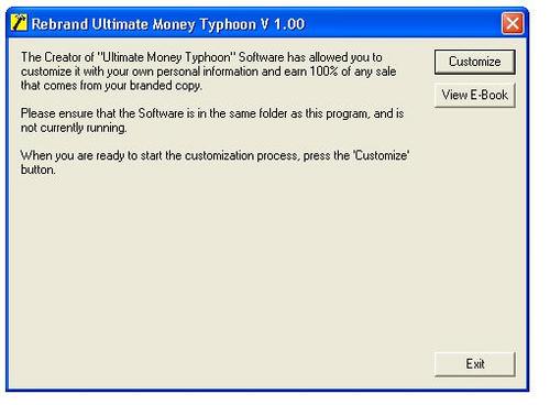 Product picture Ultimate Money Typhoon Customizing Instructions