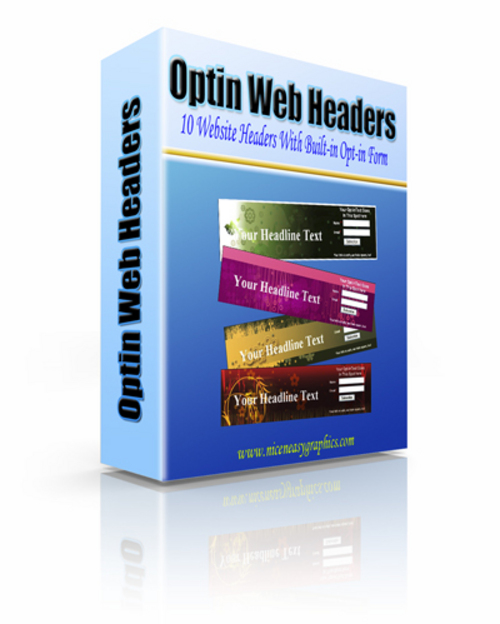 Product picture Opt-in Web Headers With MRR