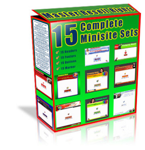 Product picture 15 Complete Mini Site Sets With MRR