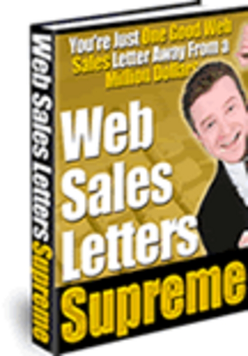 Product picture Web Sales Letters Supreme With MRR