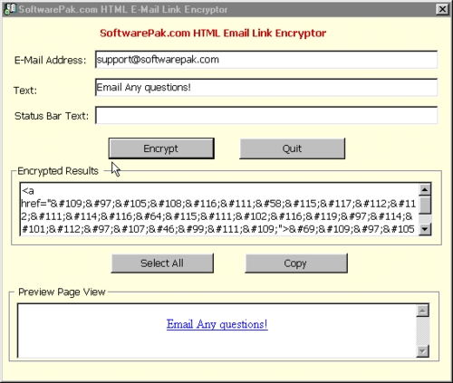 Product picture Pak Email Link Encryptor With Master Resale Rights.