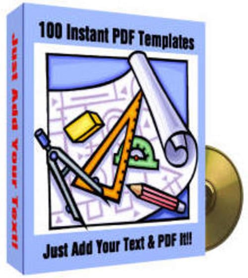 Product picture 100 Instant PDF Templates With MRR