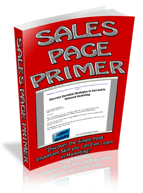 Product picture Sales Page Primer With MRR