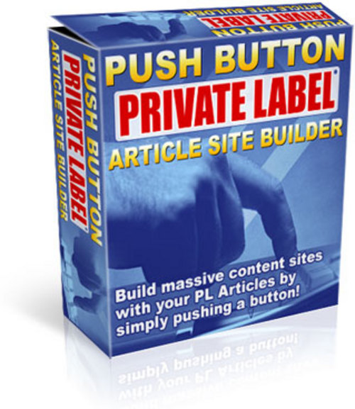 Product picture Push Button Private Label Article Site Builder With MRR