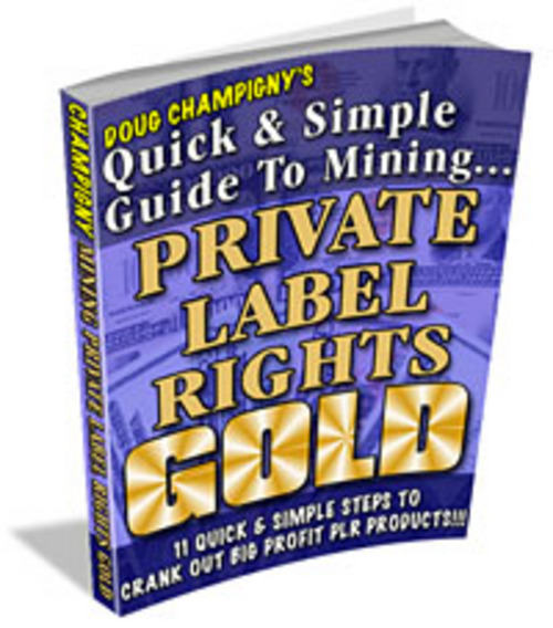 Product picture Mining PLR Gold With MRR