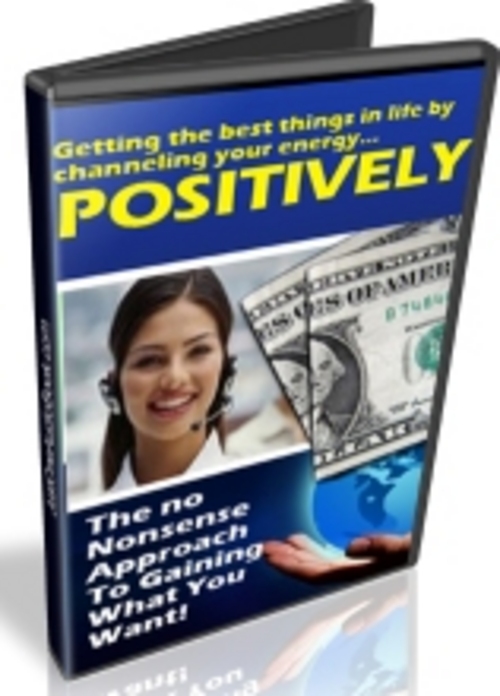 Product picture Using Power of Positive Thinking To Start Investing In You!