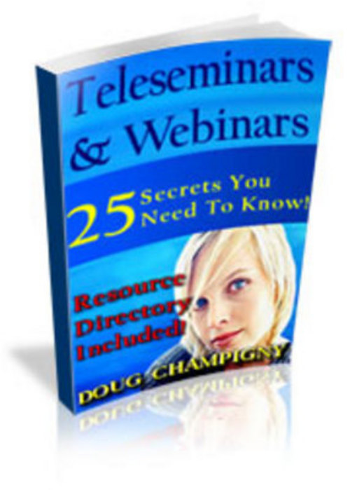 Product picture Teleseminars and Webinars