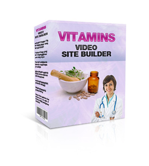 Product picture Vitamins Video Site Builder 