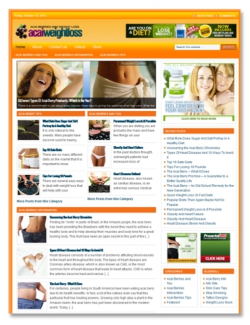 Product picture Weight Loss And Acai Berry Blog